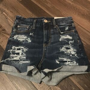 American eagle new with tags. curvy high Rise jean shorts